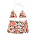 thumbnail image 1 of Gibobby Trajes de Natación para Mujer Traje de baño Tankini de dos piezas de talle para mujer(Naranja,XL), 1 of 5