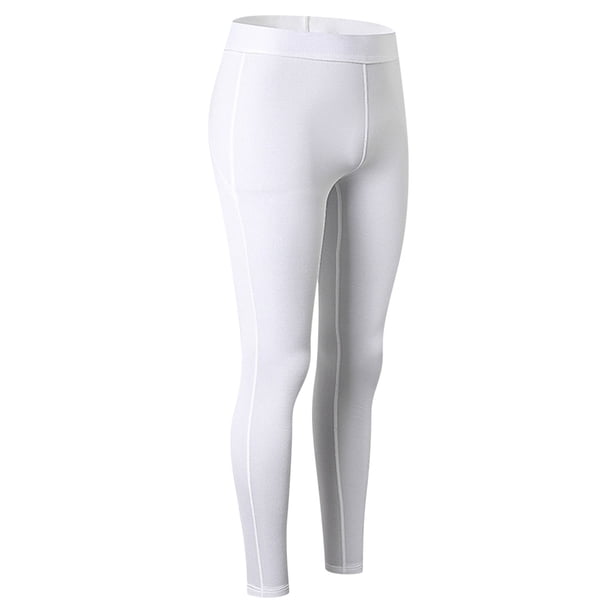 Gibobby Yoga leggings Pantalones de yoga deportivos de forro polar para mujer, informales, con sólidas, ajustados, cálidos, de cintura alta(Blanco,G)