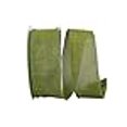 thumbnail image 2 of Reliant Ribbon 92573W-043-40K Everyday Linen Value Wired Edge Ribbon - Moss - 2.5 in. x 50 yards, 2 of 3