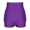 thumbnail image 4 of Agkizg 5" Swim Bottoms,High Waist Elastic Side Cutout Tummys Control Bathing Suits Bottoms,Casual Comfortable Swim Trunks (Women's), 4 of 6