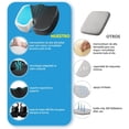 thumbnail image 4 of Cojin Ortepedico de Memory Foam para Asientos,cojín ergonomico para silla de oficina con Espuma Viscoelástica para Ciática,Dolor de espalda y coxis, cojín de gel para silla con base antideslizante, 4 of 6