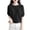 Black, variant on Women's Knit Short Sleeve Top Diamond Pattern Crew Neck Lightweight Pullover Sweater Blouse