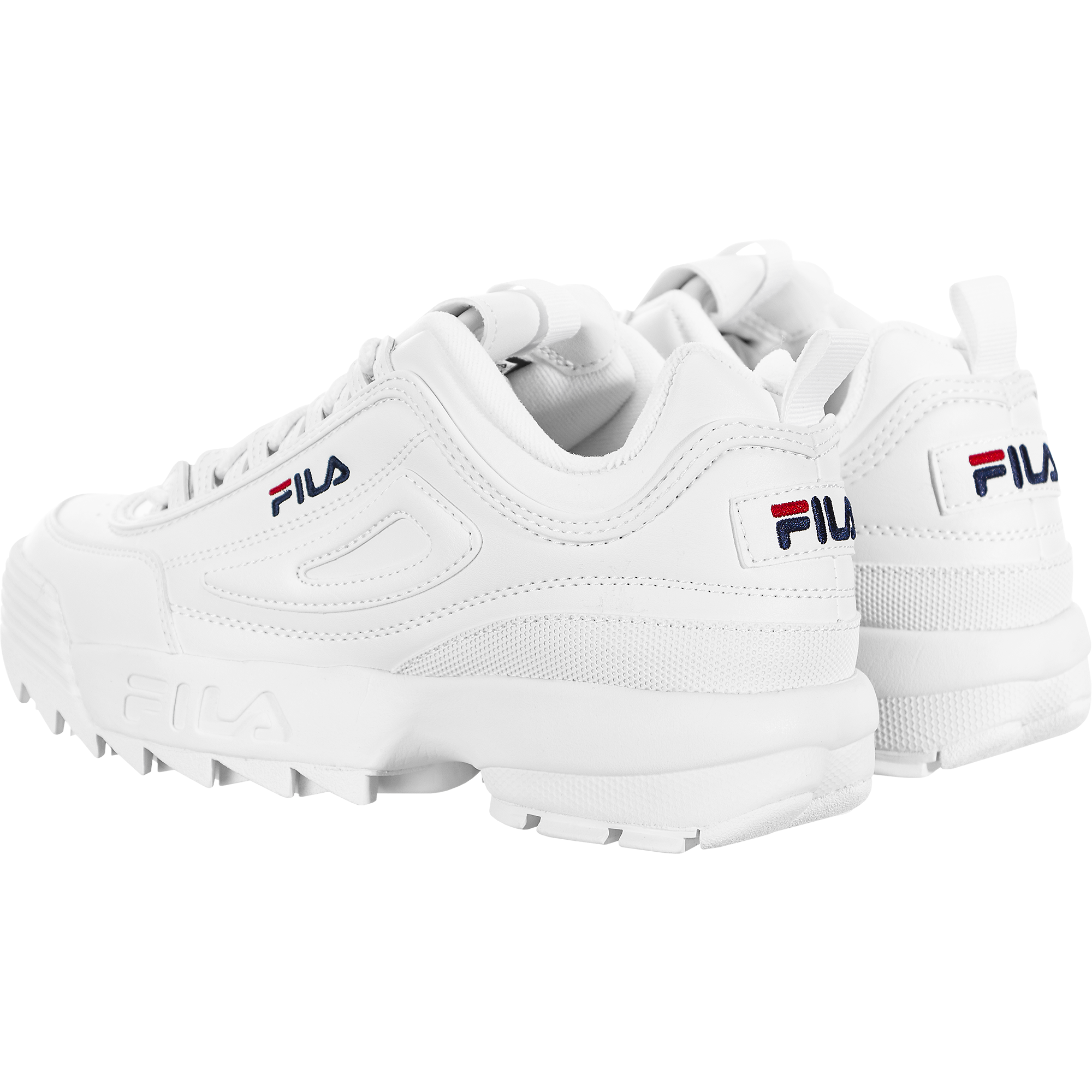 Fila Disruptor II Sneaker(Little Kid) WHT/PCT/RED