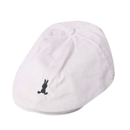 

Outfmvch Fashion Baby Hats Kids Boy Girl Cotton Stripe Beret Cap Newsboy Casquette Baseball BG Hat