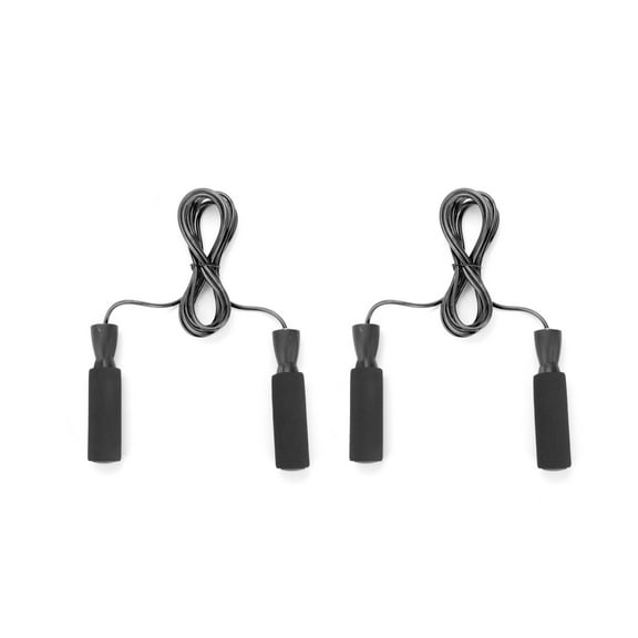 Mind Reader Adjustable Jump Rope, Pack of 2, Black