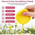 thumbnail image 3 of Kojic Acid and Turmeric Pads, Turmeric Kojic Acid Cleaning Pads, Turmeric Exfoliating Pads, Turmeric Pads for Face, Facial Sponges for Cleansing 40Pcs, 3 of 4
