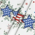 thumbnail image 5 of 4th of July Tablecloth 60x84 Inch, Patriotic Eucalyptus Star Independence Day Memorial Day Table Cover for Party Picnic Dinner Decor, 5 of 6