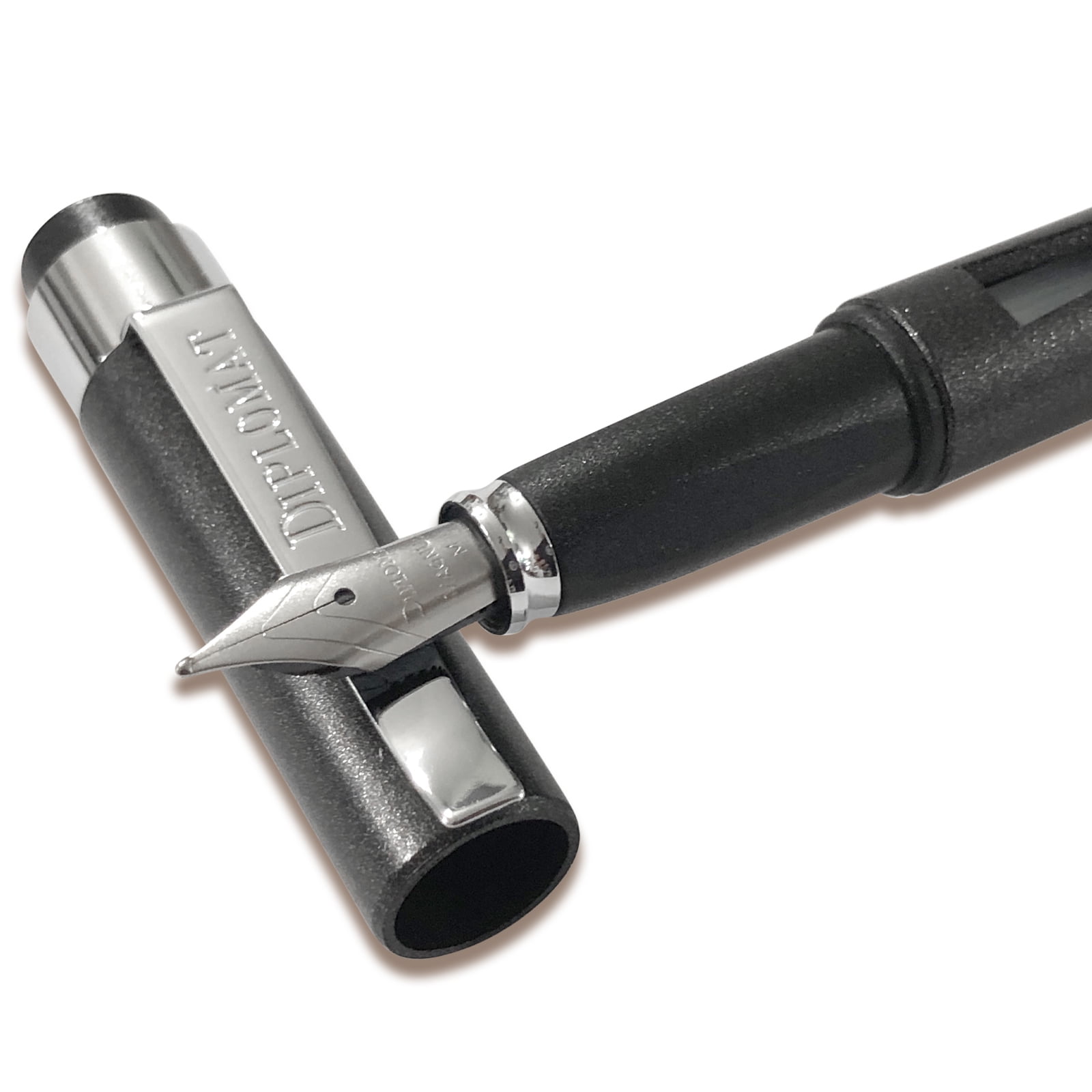 Diplomat Magnum Fountain Pen - Crow Black (Medium Nib)