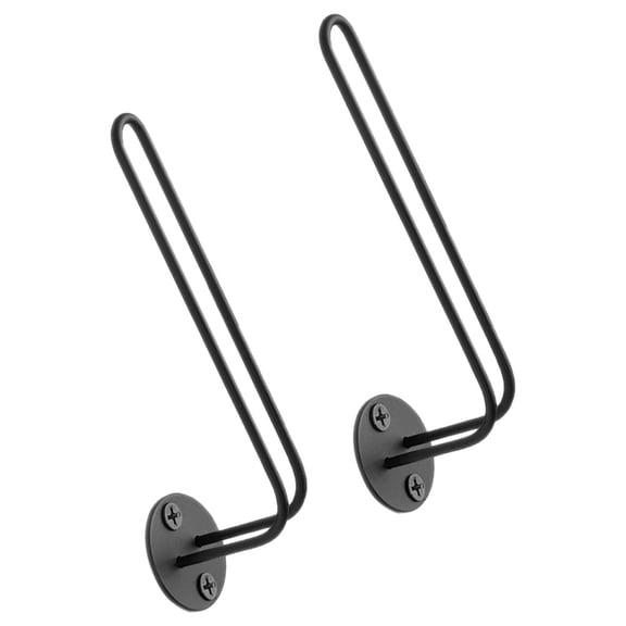 ELAYARD 2Pcs Cap Storage Holder Black Wall Mount Hat Rack Suitable for Wide Brim Hat Display