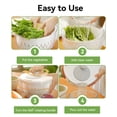 thumbnail image 3 of M Buder Salad Spinner, Vegetable Fruit Washer Dryer and Chopper, Lettuce Spinner with 5 Blade Slicer Shredder, 4500ML Slalad Bowl , White, 3 of 10