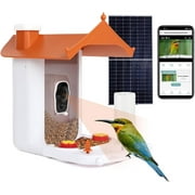 Deals Gift  Smart Bird Feeder Camera, Wild Bird Watching Cam with Solar Panel, Auto Capture Bird Videos with Wifi Connection, Ideal Gift for Kids and Parents