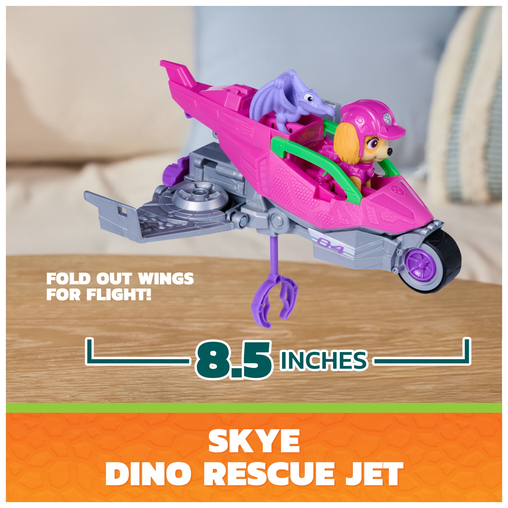 PAW Patrol: The Dino Movie Skye Dino Rescue Jet, Ages 3+