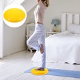 thumbnail image 2 of MasteelfCA Inflated Stability Wobble Cushion Extra Thick Core Balance-Disc Wiggle Seat for Improving Core Strength Relieving Back Pain with Random Color Air Inflator (Yellow), 2 of 7