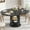 Black-2, variant on Extendable Round Dining Table, Oval Kitchen Table with Adjustable Design, Farmhouse Dining Table for Living Room, Party
