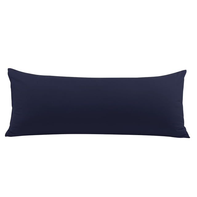 Cuerpo Almohada Funda con Cremallera Cierre, 1800 Series Cepillado Microfibra Cuerpo Almohada Funda, Suave Larga Almohada Fundas Azul marino Cuerpo (51cmx122cm)