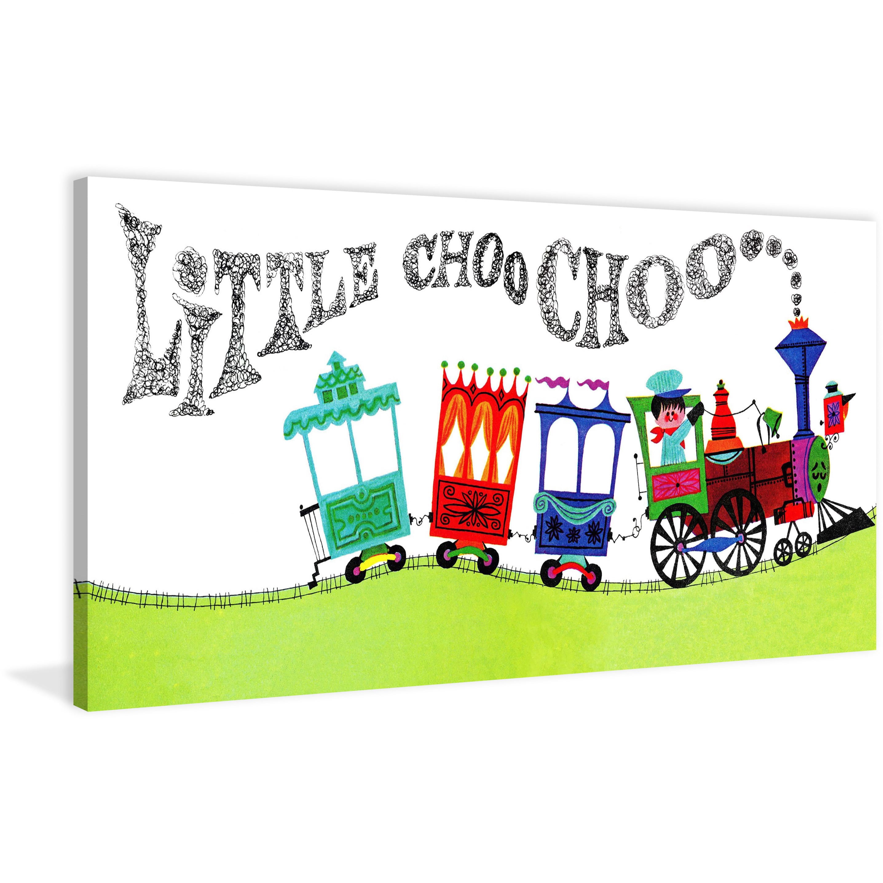Marmont Hill Inc Marmont Hill 'Little Choo Choo' by Curtis Painting Print on Canvas - Multi-color