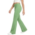 thumbnail image 5 of BXJX Girls Flare Pants, Casual School Stretch Elastic Waist Kids Yoga Pants Green Size 9-10 T, 5 of 8