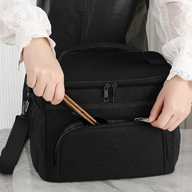 Fiudx Bolsa Térmica para Almuerzo, Espaciosa Bolsa Térmica de 15 L, Diseño a Prueba de Fugas con Correa Ajustable, Mantiene La Comida Caliente o Fría, Ideal para Oficina, Picnic, Senderismo, Playa, V
