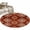 Dark Brown, variant on Round Rugs 3.3Ft, Vintage Brown Round Area Rug Washable Indoor Throw Carpet, Boho Ethnic Geometric Abstract Art Southwestern Soft Non Slip Circle Rug for Laundry Room Patio Home Decor Aesthetic