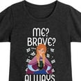thumbnail image 3 of Frozen - Winter - Me? Brave? Always. - Toddler & Youth Girls Short Sleeve Graphic T-Shirt, 3 of 5