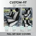 thumbnail image 3 of For 2018–2023 Honda Odyssey FH Group Neoprene Custom Fit Waterproof Car Seat Covers - Full Set Gray, 3 of 6