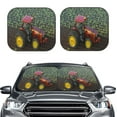 thumbnail image 2 of Salouo farm tractor Pattern Car Windshield Sun Shade Foldable | Front Windshield Shade for Sun, Heat and UV Rays | Interior Sun Protection-Large, 2 of 6