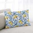 thumbnail image 2 of Lemon Leaf Throw Pillow Cover 20 x 30 Inch Decorative Pillow Cover Yellow Fruit Blue Botanical Plant Summer Lumbar Pillowcase Seasonal Rectangle Cushion Case for Couch Sofa Bed Living Room, 2 of 7