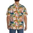thumbnail image 5 of Sigee Retro Summer Stamp Print Men's Shirts Casual Button Down Short Sleeve Summer Beach Shirt Hawaiian Vacation Shirts Tee Shirt-, 5 of 7