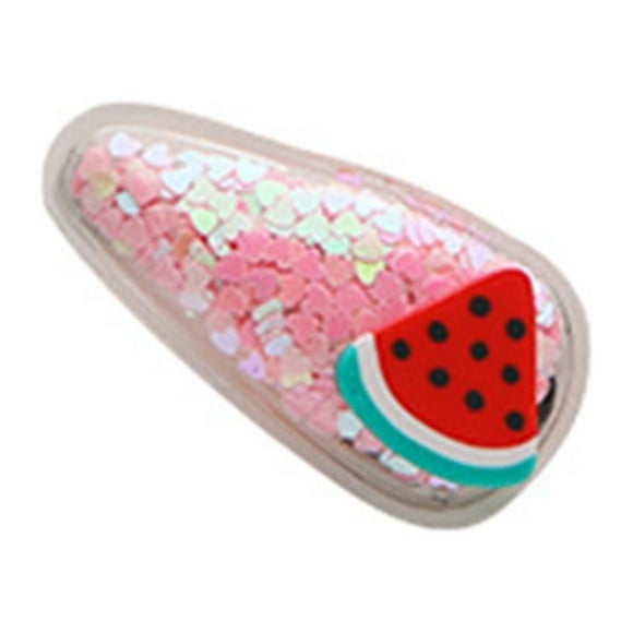 Snap Hair Clip Sweet Hair Barrette Girl Hairpin Hair Clips Styling Accessories Snap Hair Clip Fruit Transparent Sweet Hair Barrette Styling Accessories For Girls School Party