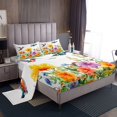 thumbnail image 1 of Erosebridal Hummingbird Flower Sheet Set Twin,Spring Graden Bedding Sets Twin Size,Girls Room Decorative,Breathable,3 Pieces, 1 of 7