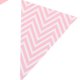 thumbnail image 2 of Pennant Wedding Room Children's Room Birthday Party Dress Up Supplies Wavy Pull Flag Pennant BuntingPink, 2 of 3