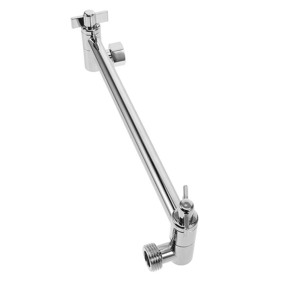 Tineasur Stainless Steel Shower Head Extender Adjustable Silver for Design