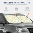 thumbnail image 3 of Kdxio Snake And Cactus Print 2-Piece Sun Shade Front Windshield - Foldable Car Front Window Sunshades for Most Sedans SUV Truck, 3 of 6