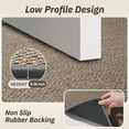 thumbnail image 2 of FEELHOME Door Mats for Inside 17"x30" Non Slip Rubber Welcome Mat for Inside Low-Profile Dirt Trapper Indoor Door Mats for Entryway Absorbent Washable Entry Rug Floor Mats Woven Braided Gray, 2 of 7