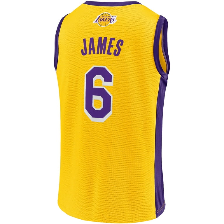 LeBron James Autographed Los Angeles Lakers Jersey - Gold