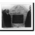 thumbnail image 2 of Historic Framed Print, [Orville Wright standing with group at memorial to first successful air flight, three-quarter length protrait, facing right], 17-7/8" x 21-7/8", 2 of 9