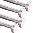 thumbnail image 1 of Easy2Hang Curtain Rod, Extendable Telescopic Shower Tension Rod, 41.3”-63", 4PCS, 1 of 1