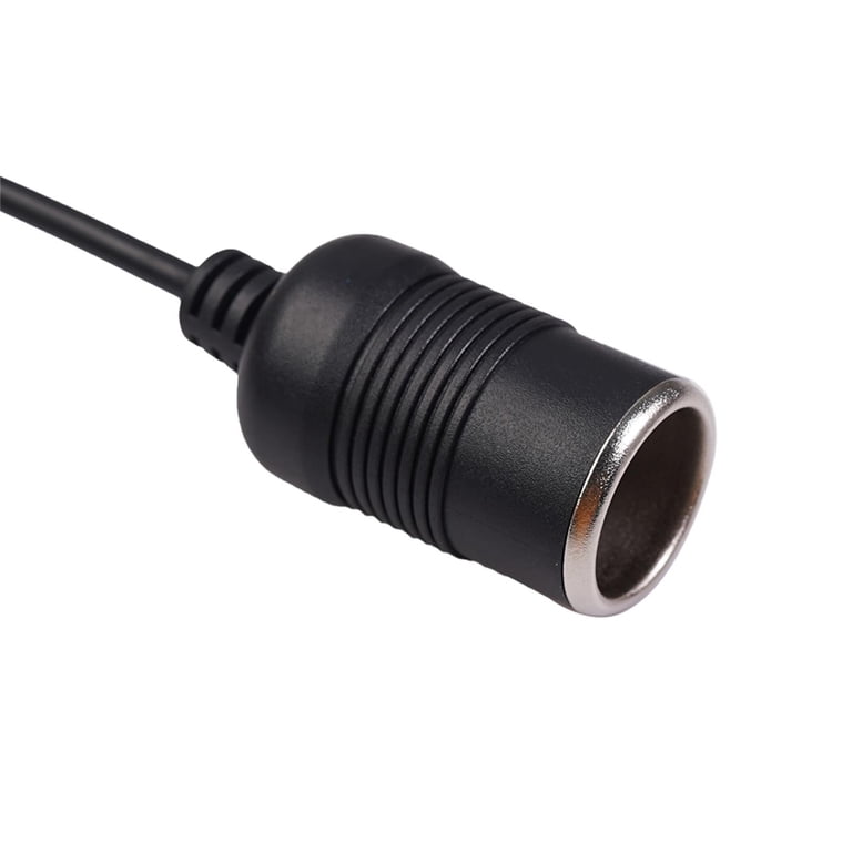 cigarette lighter plug to 120v Converter Adapter USB Male 5V to 12V Car Cigarette Lighter Female Power Cord