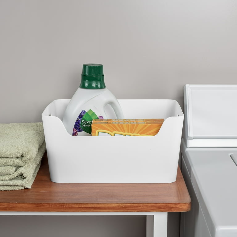 3 pack) Mainstays Extra Large White Easy Access Plastic Storage