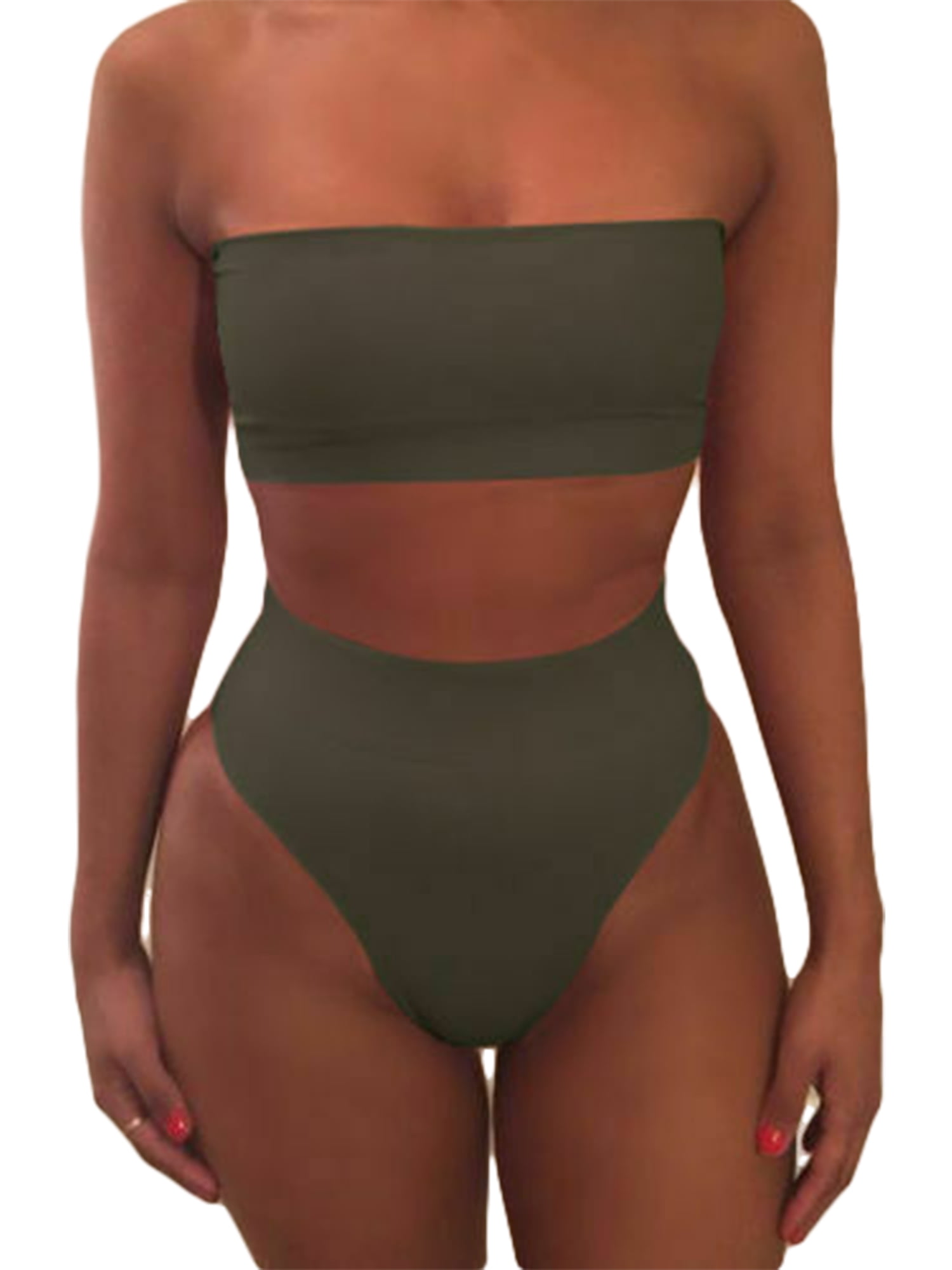 bandeau top swimwear