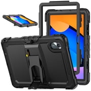 XYX for Lenovo Idea Tab 11 inch 2025/Tab K11 Gen 2 Case 11 inch, 3in1 Heavy Duty Shockproof Tablet Cover with Stand, Shoulder Strap, Black