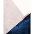 thumbnail image 2 of Urban Epiphany 26x32 White Modern Wood Framed Museum Art Print Titled - PinkNavy Mountains 1, 2 of 4
