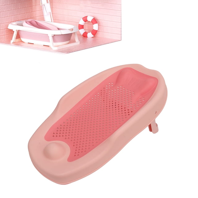 Soporte Para Bañera Infantil, Mesa De Soporte Para Baño De Bebé Plegable Hueco En Forma De Corazón De Plástico Seguro Para Baño Para Recién Nacidos