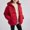 Red, variant on BRGZLK Kids Winter Puffer Jacket Trendy Solid Color Long Sleeved Zipper Down Thick Warm Outerwear Hooded Coat with Pockets Green 3-4 Years