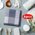 thumbnail image 6 of 6Pcs Pocket Square Hankies Cotton Men's for Women Men Birthday Blue, 6 of 9