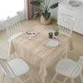 thumbnail image 6 of Orange Brown Table Cloth Waterproof Tablecloths, Modern Abstract Art Ombre Striped Tablecloth Dining Table Cover for Kitchen Party Tabletop Outdoor, Square Tablecloth 60x60 Inch, 6 of 9