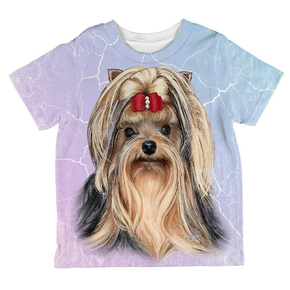 Yorkshire Terrier Live Forever All Over Toddler T Shirt Multi 6T