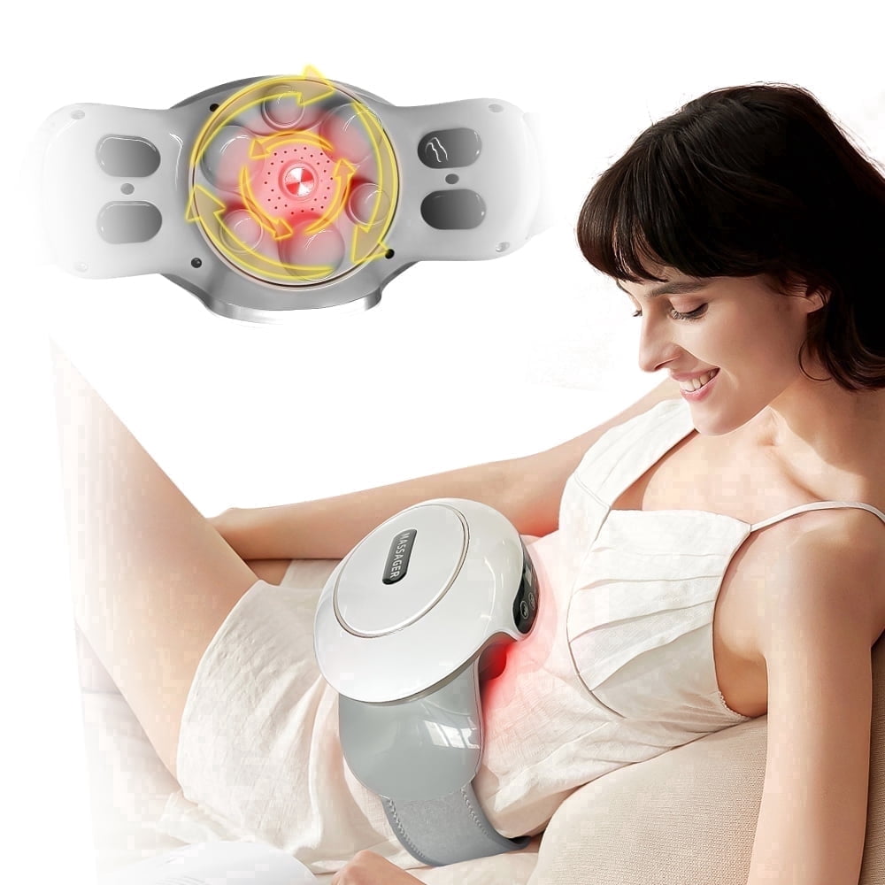 Electric Abdominal Massager, Stomach / Belly Massager for Digestion,Flattening Belly,Relieves Discomfort Caused by Bloating, Constipation,Stomach Pain,2000mAh,3 Modes for Home or Office Use