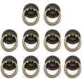 thumbnail image 1 of 10 tiradores de anillo vintage para muebles, tornillos bronceados incluidos Tiradores de cajón de aleación de zinc antiguo, 1 of 1