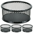 thumbnail image 3 of UPGRATOR 8Pcs Paperclip Holder Mesh Tube Iron Black for Desk Accessories Storage Holders 11.8*3.5*1.6in, 3 of 8